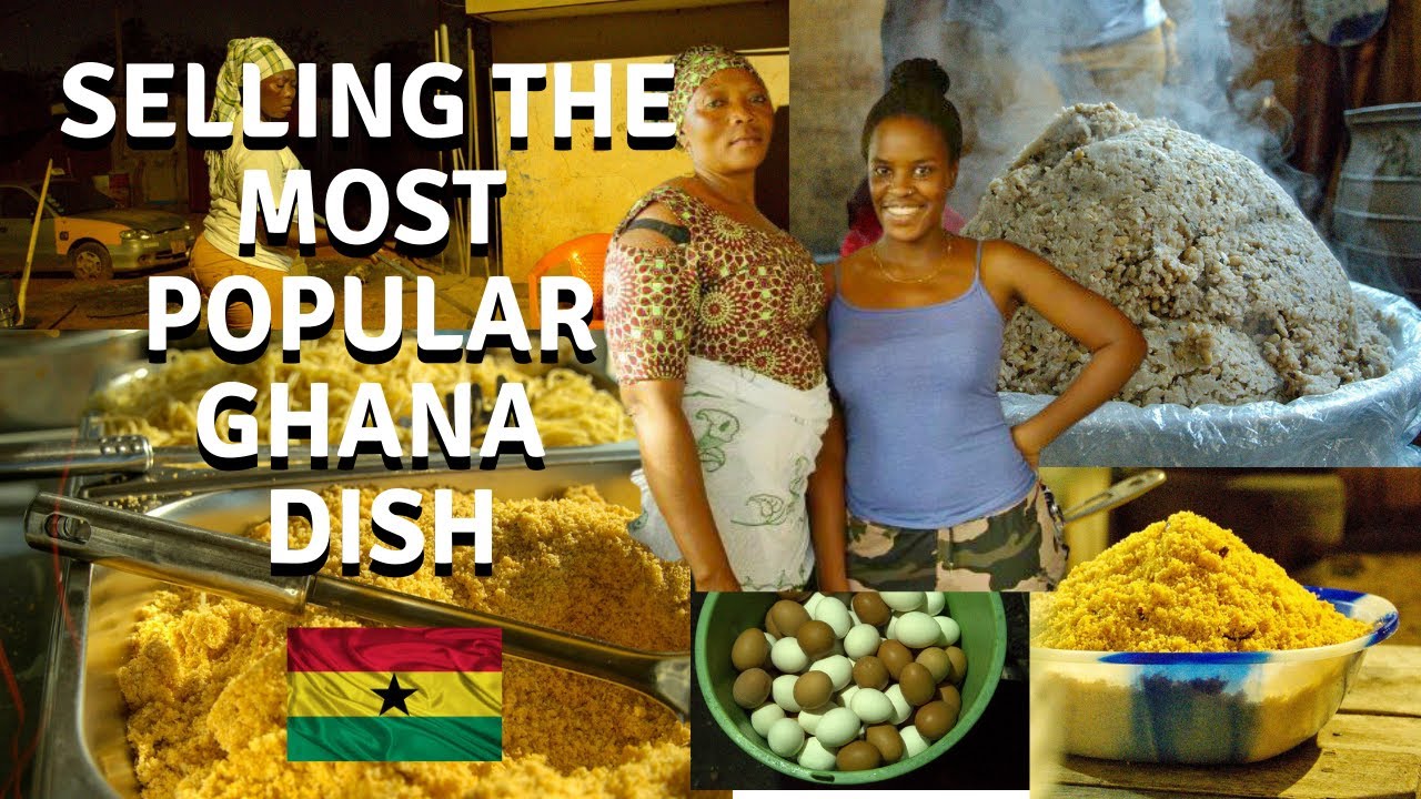 A DAY IN THE LIFE OF SELLING POPULAR AFRICAN STREET FOOD | GHANA WAAKYE RECIPE| AFRICAN FOOD RECIPES