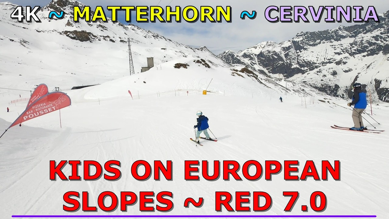 Europe Italy Cervinia Skiing ❄️⛷️ Red 7.0 | GoPro 4K POV Family | Matterhorn