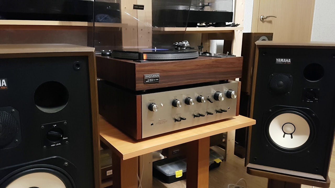 PIONEER PL-1100 + Pioneer SA-60 + YAMAHA NS-451