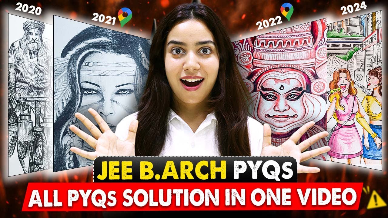 JEE B.Arch ALL Drawing PYQs Solved | Most Important Video🔥