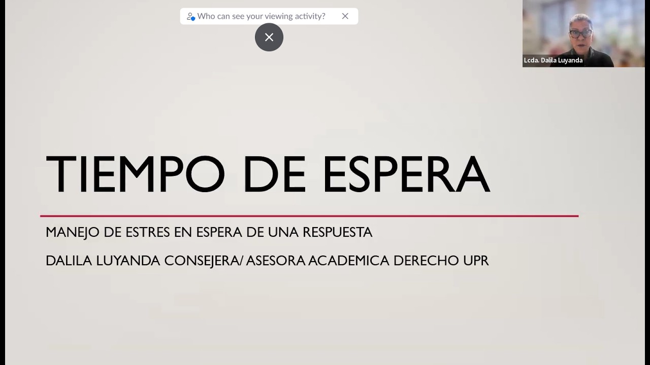Proyecto de Bienestar Socioemocional: Cómo manejo el estrés de la espera de una respuesta