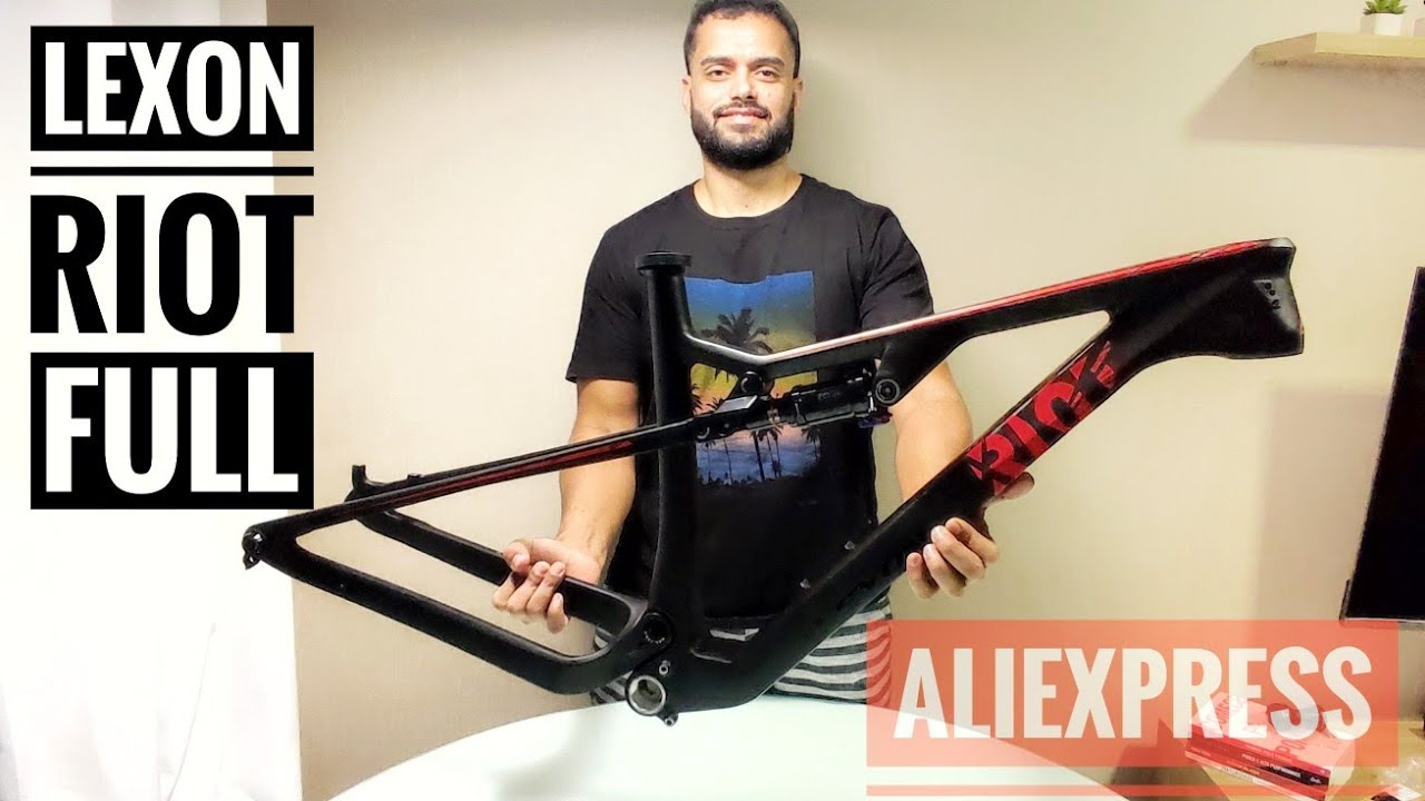 UNBOXING QUADRO DA CHINA LEXON RIOT FULL CARBONO #aliexpress #bike #lexon #lexonriot #trinx