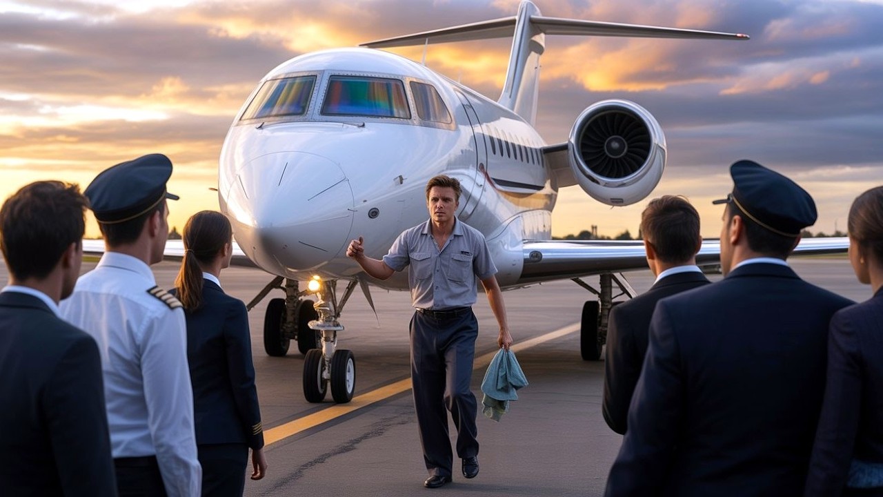 The Jet Wouldn’t Start — Until a Single Dad Janitor Said, “Give Me 60 Seconds