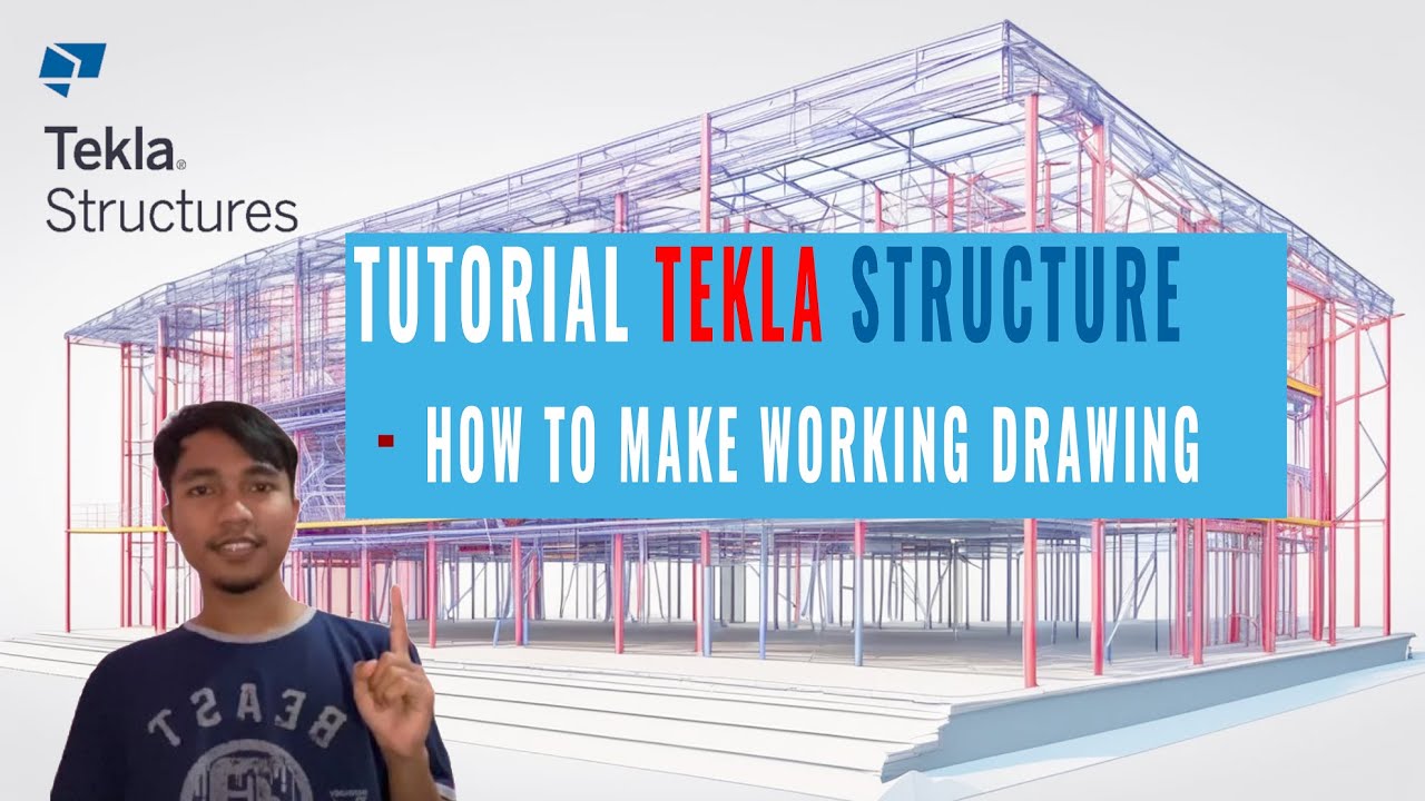 Tekla Structure 2023: Tutorial Gambar Kerja - Step-by-Step!