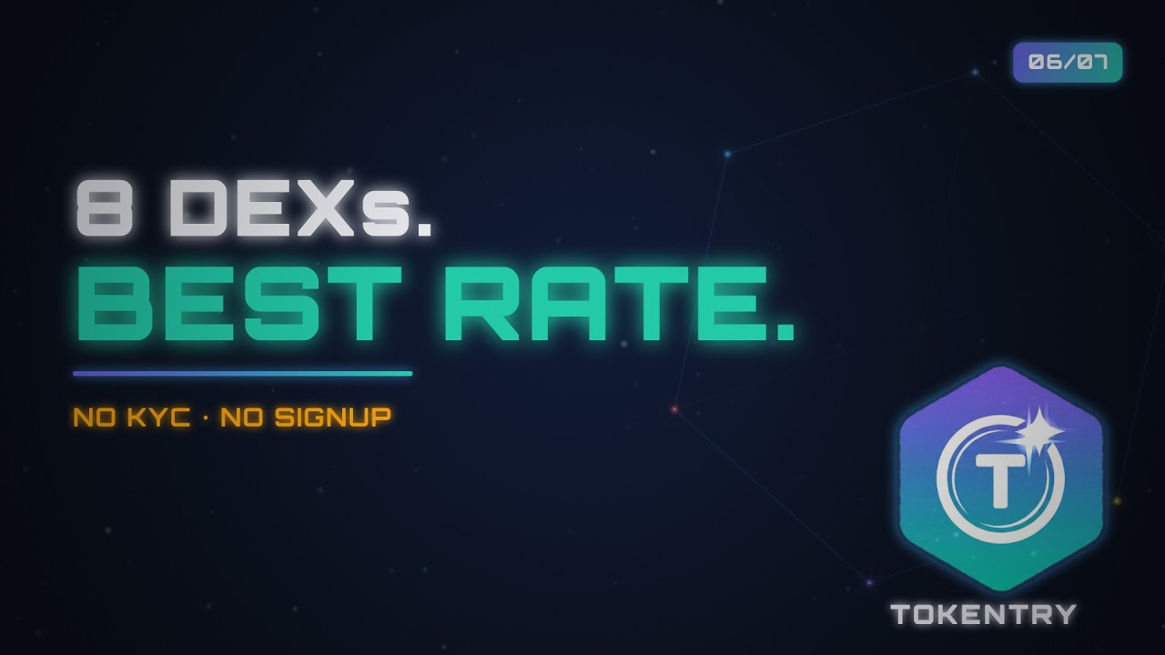 This DEX Aggregator Checks 8 Exchanges for Your Best Rate (No KYC) - Tokentry