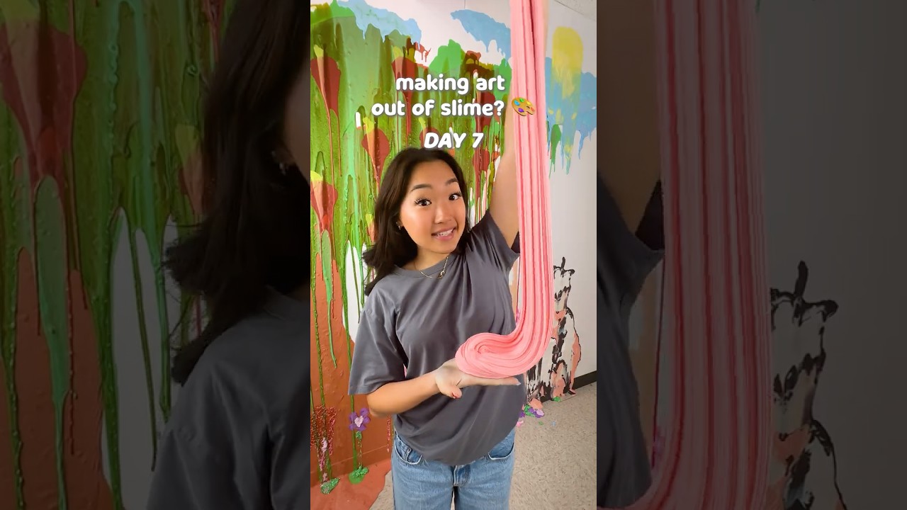 Day 7 Slime Wall Art 🐰