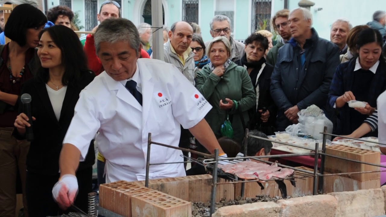 Sagra dell'anguilla 2017 ricetta dello chef giapponese Hiroshi Ogata