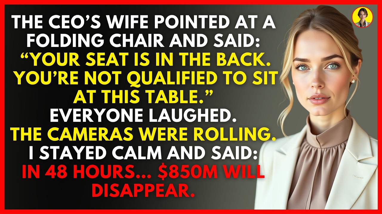 CEO's Wife Pointed To A Folding Chair — 48 Hours Later, $850M Vanished Overnight｜ Office Revenge