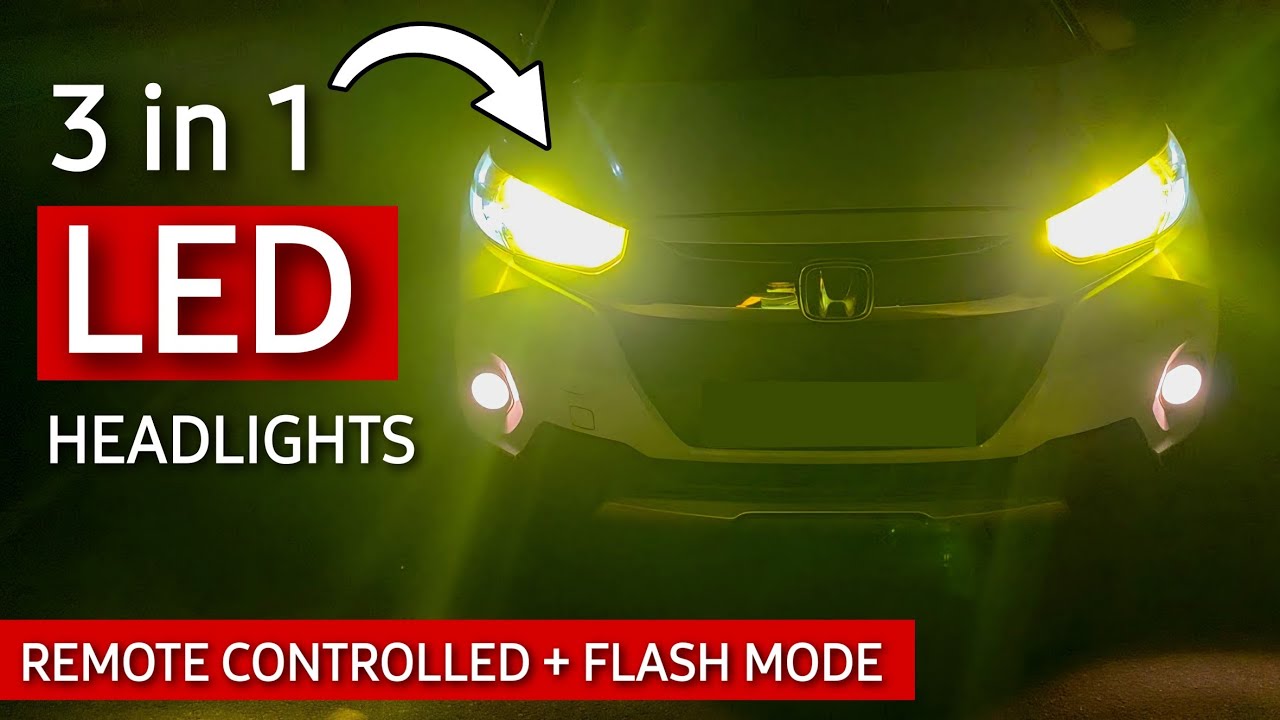 Лучшие светодиодные фары для вашего автомобиля! Woodman Bold 3-в-1 LED | Распаковка, установка и ...