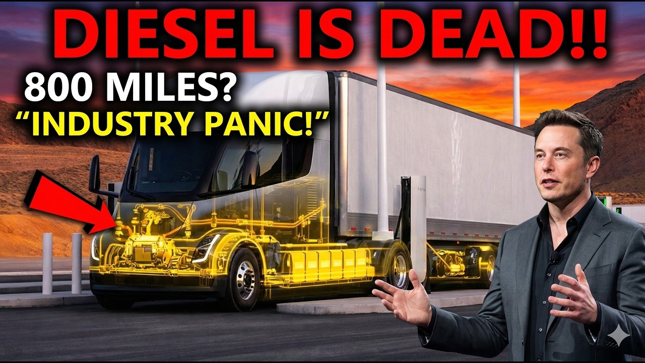 It’s OVER for Diesel: Why the Trucking Industry is PANICKING Over the Tesla Semi!