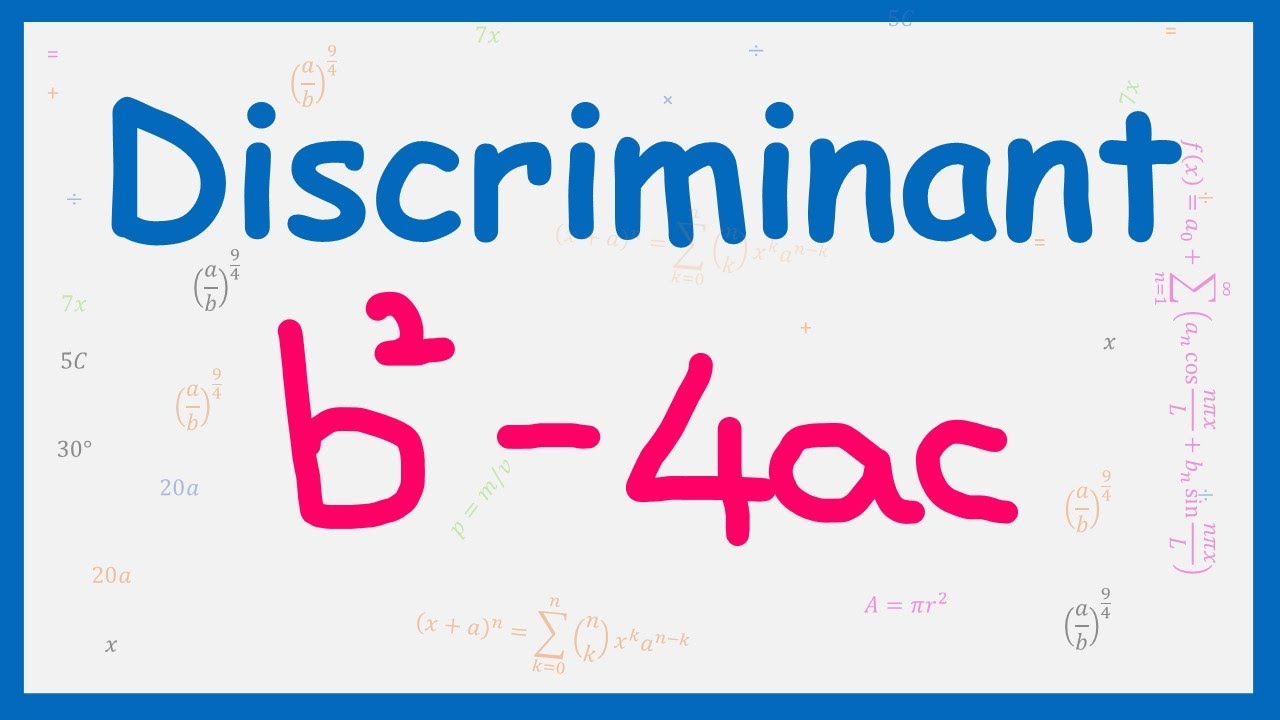 DISCRIMINANT | Determining the nature of roots | GCSE MATH