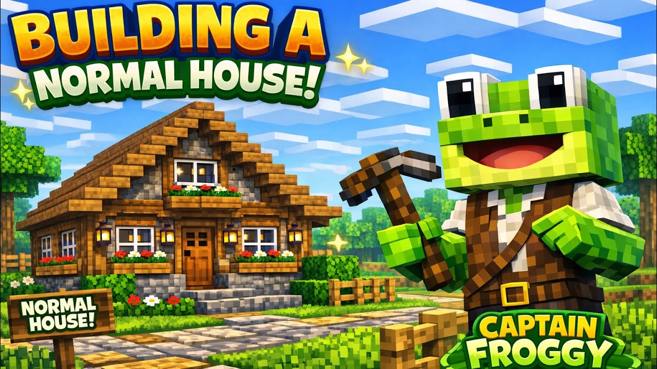 Building a NORMAL Minecraft house - Tutorial