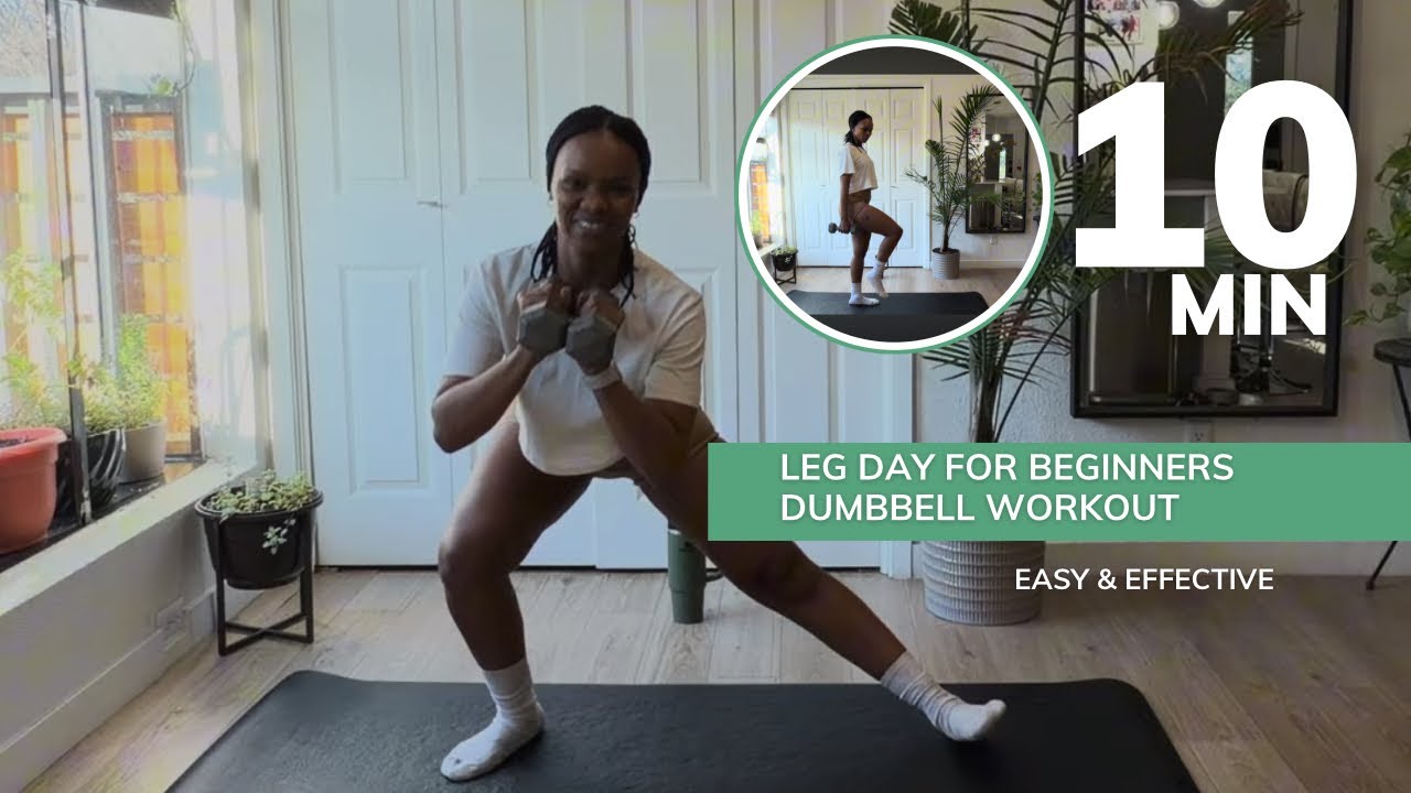 Leg Day with Dumbbells | Beginner-Friendly Lower Body Workout at Home