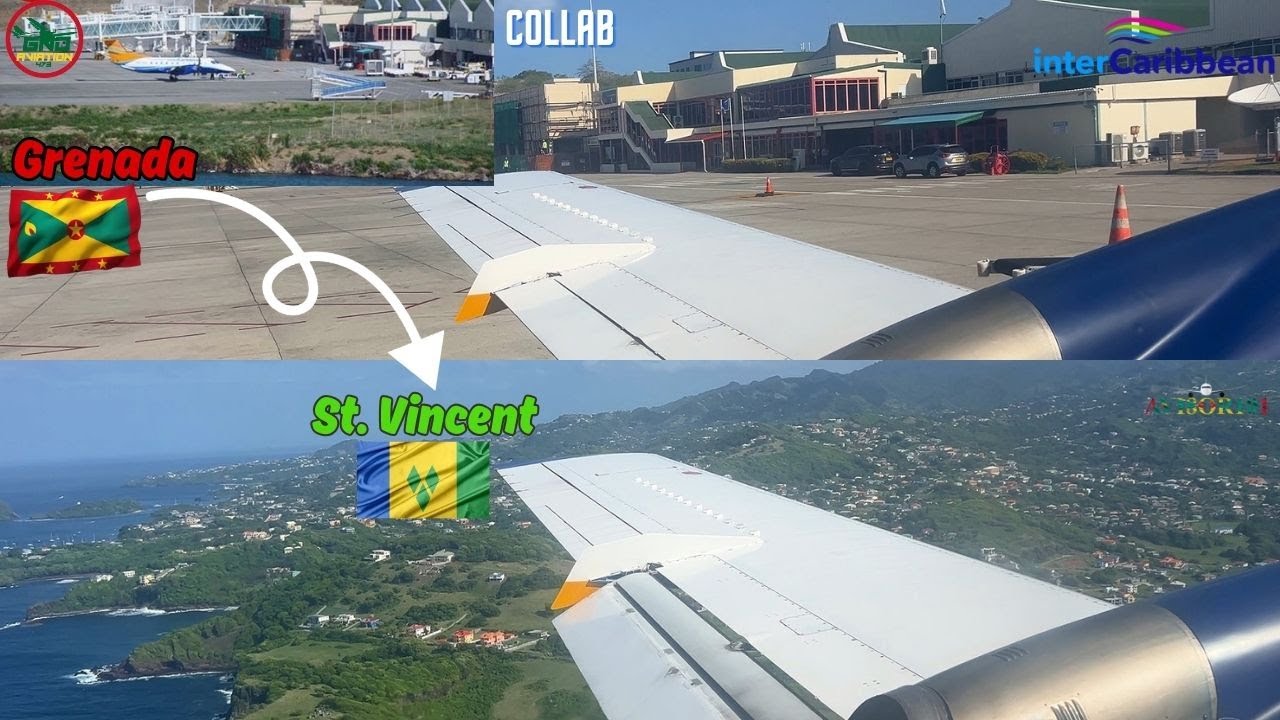 InterCaribbean Airways E120 Grenada to St. Vincent | Collab with @GNDAVIATION473