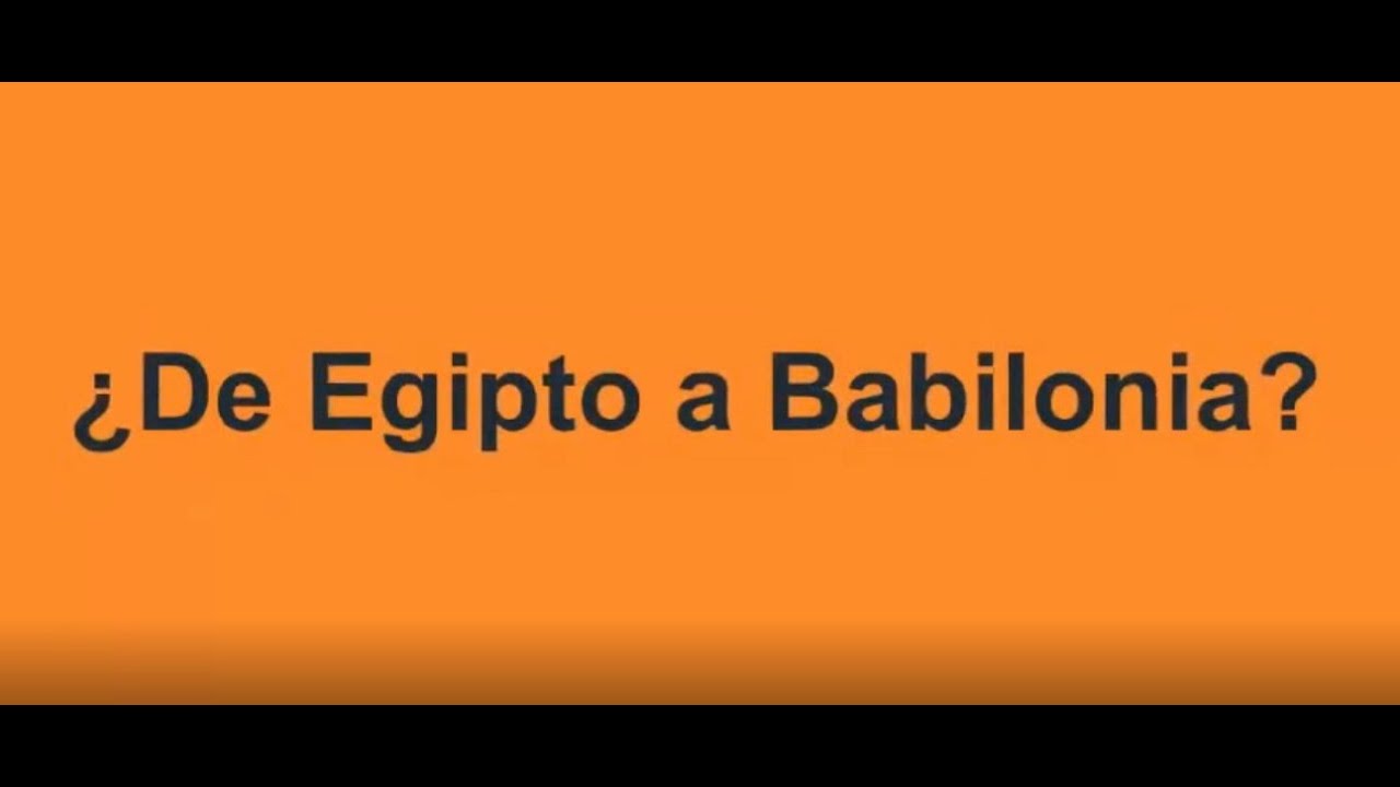Sesi&oacute;n 50 - &iquest;De Egipto a Babilonia - Profec&iacute;a de los 430 a&ntilde;os