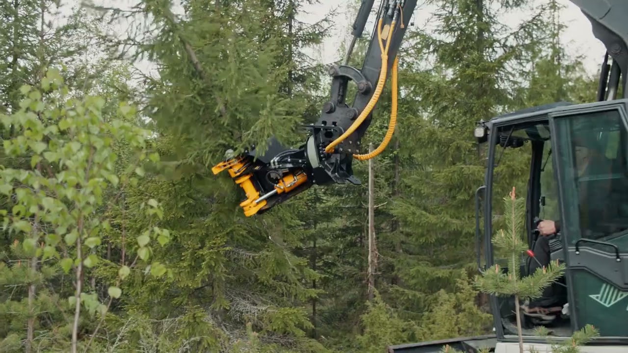 Głowica do biomasy TMK 300 + rotator 360 stopni