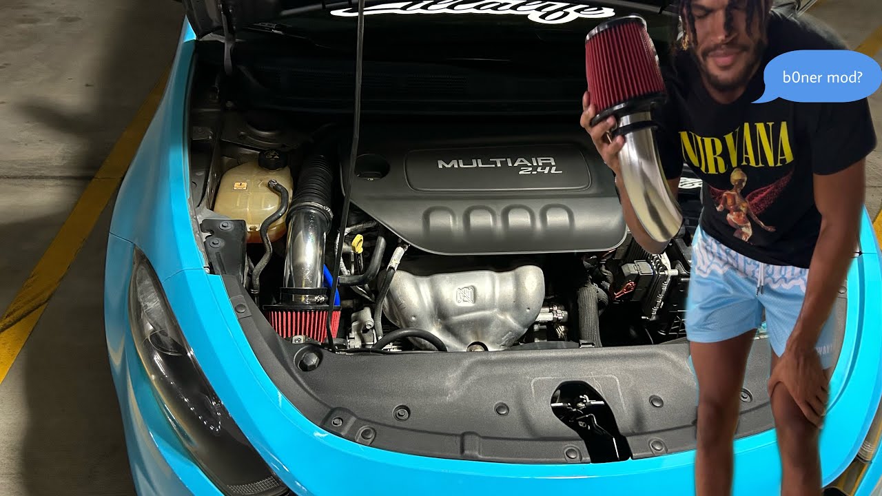 Cheap DIY Short Ram Intake on the Dart.. SMH