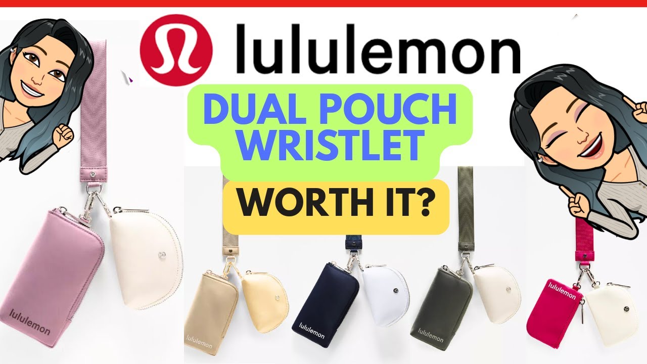 ❤️LULULEMON DUAL POUCH WRISTLET REVIEW- LULULEMON BAG REVIEW #lululemon #lululemonhaul