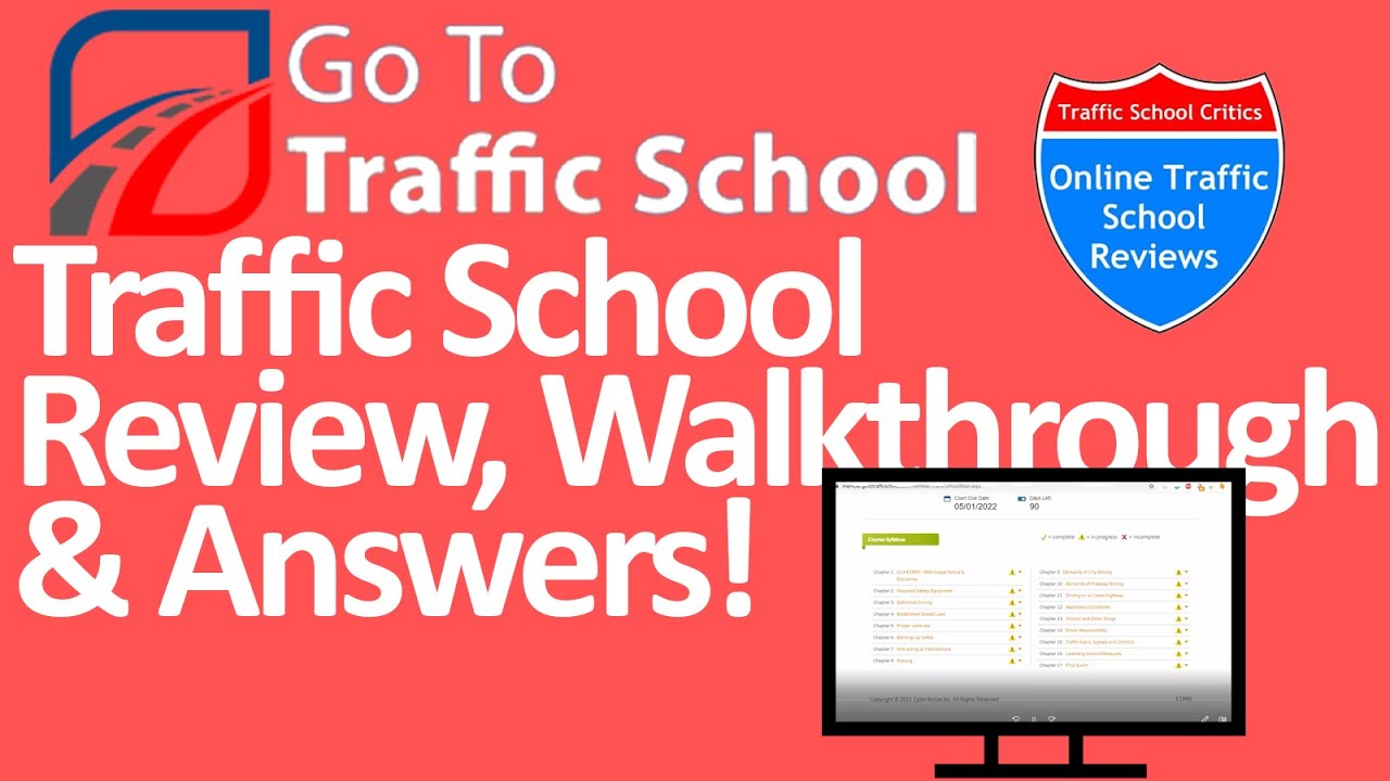 GoToTrafficSchool Review, Walkthrough, and Exam Answers!