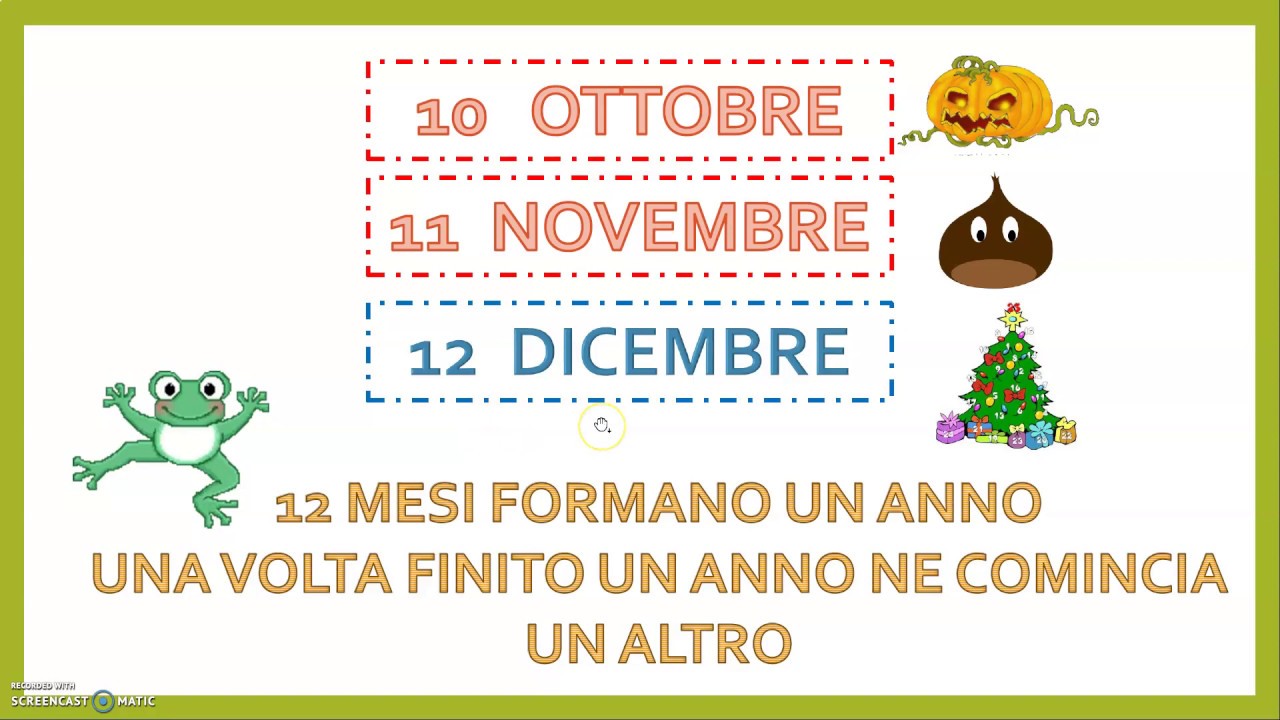 I MESI DELL'ANNO