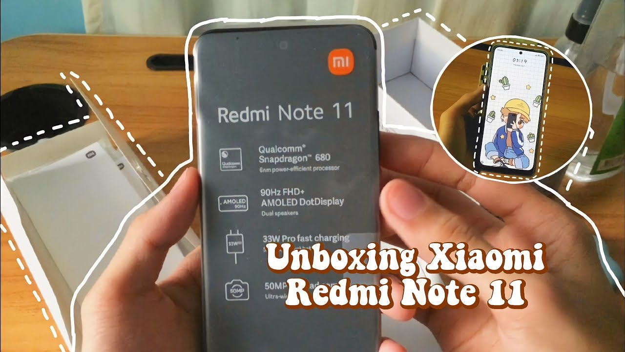 Unboxing Xiaomi Redmi Note 11📦 [ Aesthetic + Camera Test + Set-up + ASMR ] 💛✨ | Laurence De Leon