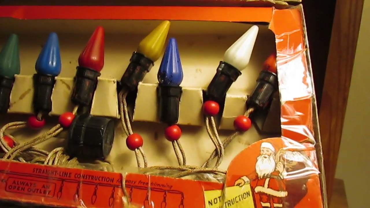Old Noma and GEM C6 Christmas Lighting strings and Boxes and Bulbs