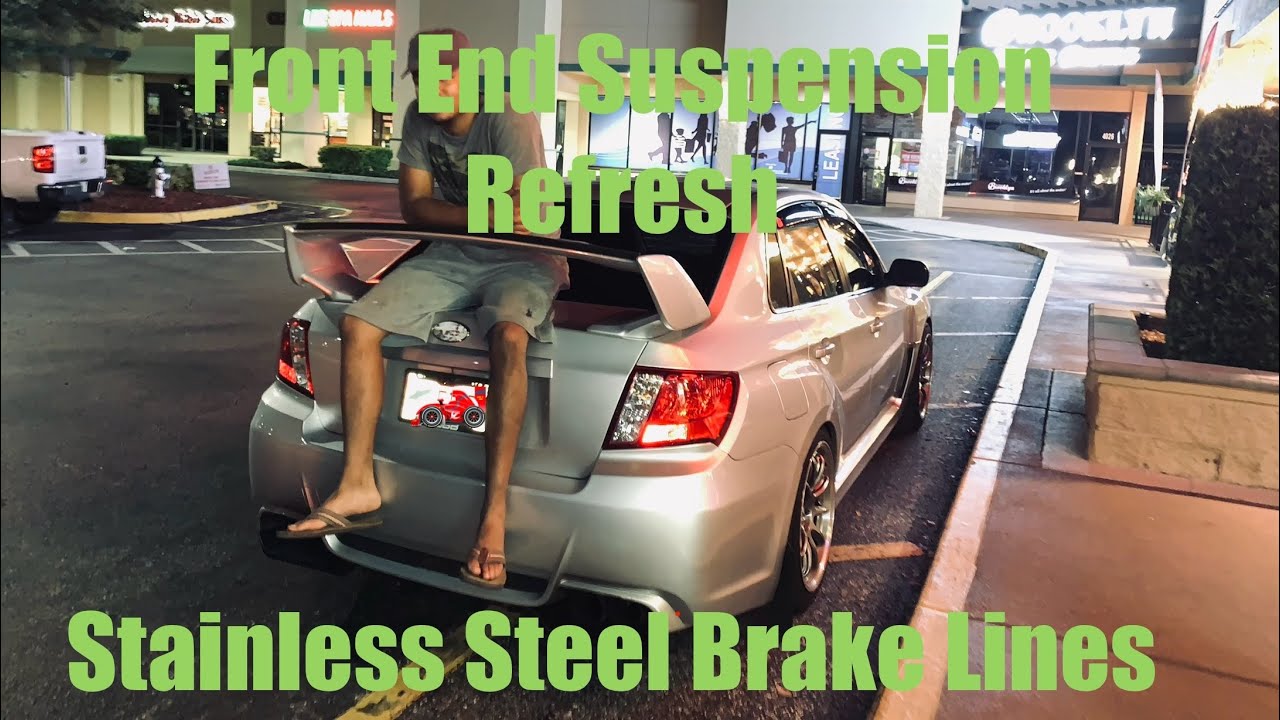 Subaru WRX Front Suspension, Brakes and Brake lines.