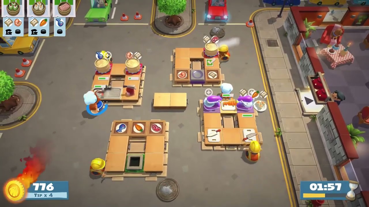 Overcooked! 2 - Story Kevin 2 (1 player) Score: 2052