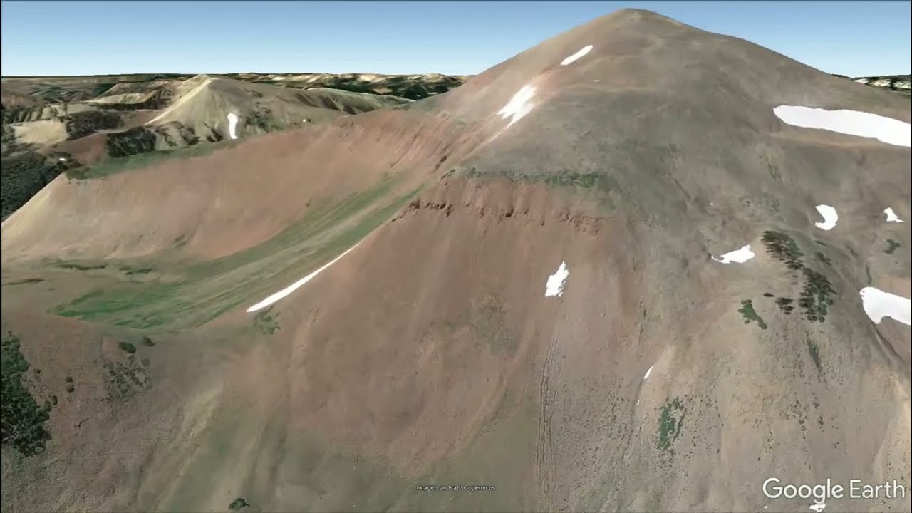 Wyoming Range spectacular flying tour in Google Earth
