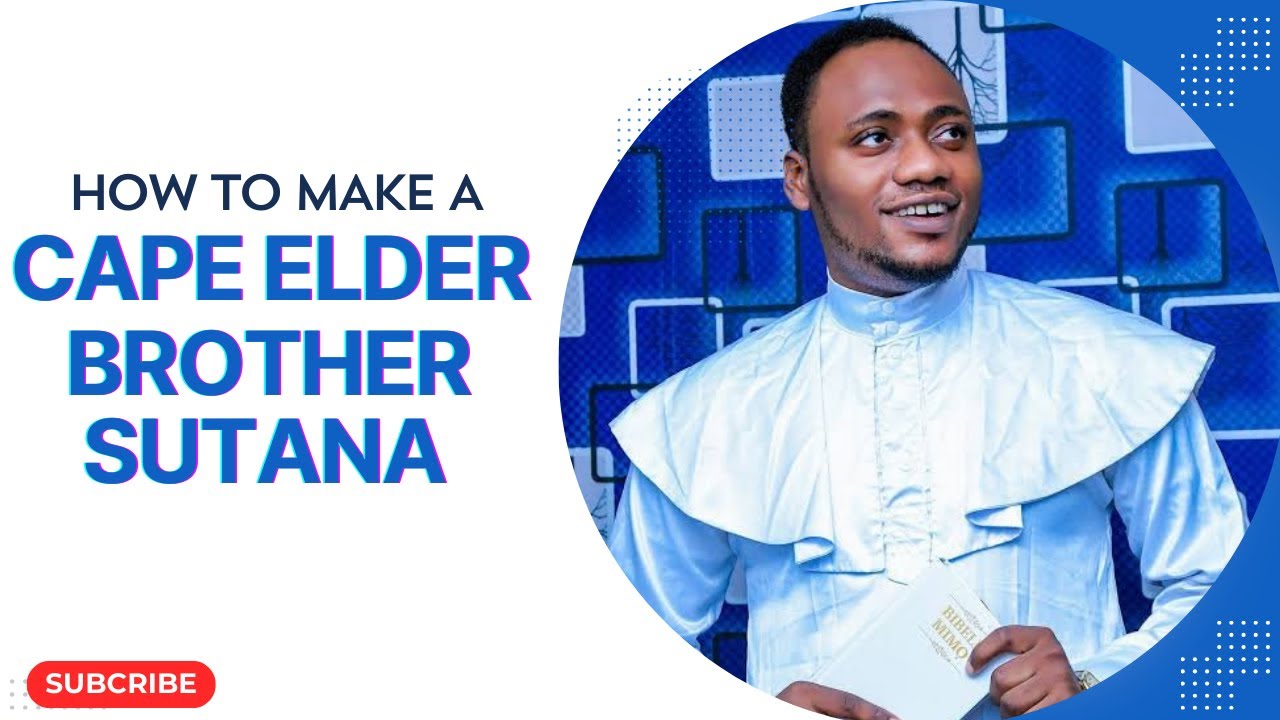 HOW TO MAKE A CAPE ELDER BROTHER SUTANA || Male Celestial Garment || Celestial Garment