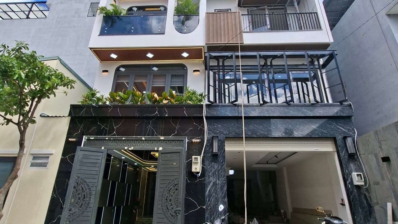 Nhà cuối đường nguyễn oanh quận 12 giá 7T , nhà xây mới  xe hơi ngủ trong nhà