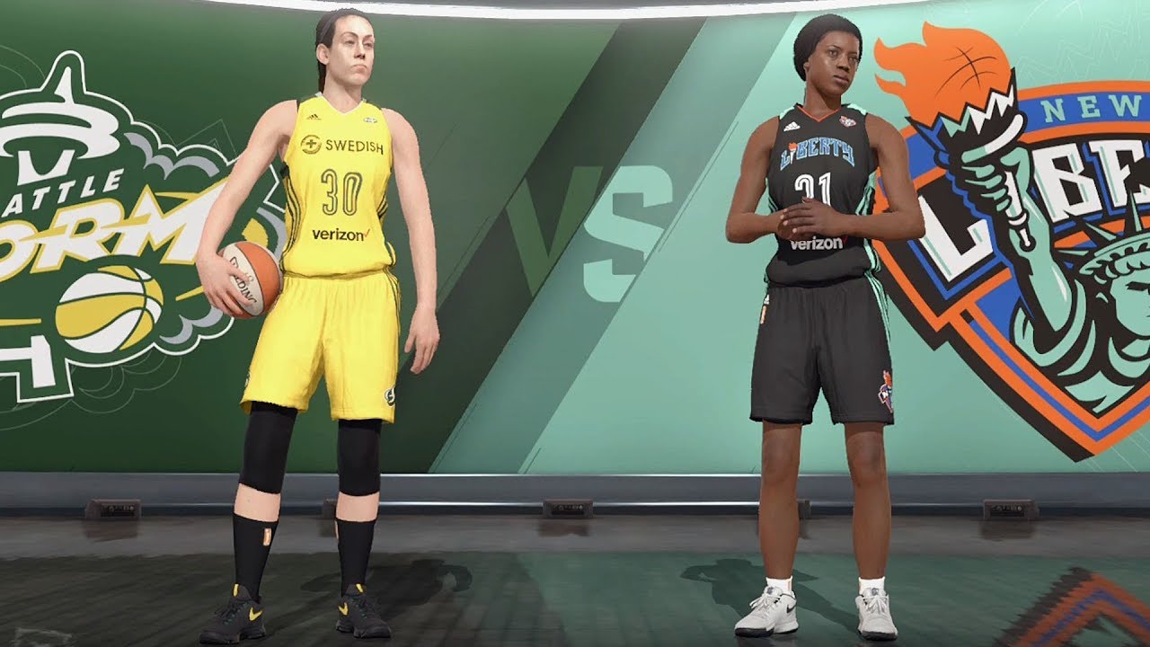 NBA Live 18 - New York Liberty vs Seattle Storm - WNBA Gameplay (HD) [1080p60FPS]