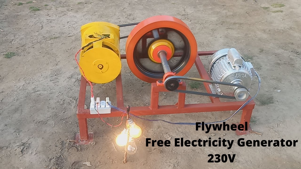 Flywheel Free Electricity Generator 230V 100% Free Energy Generator New Technology Ideas