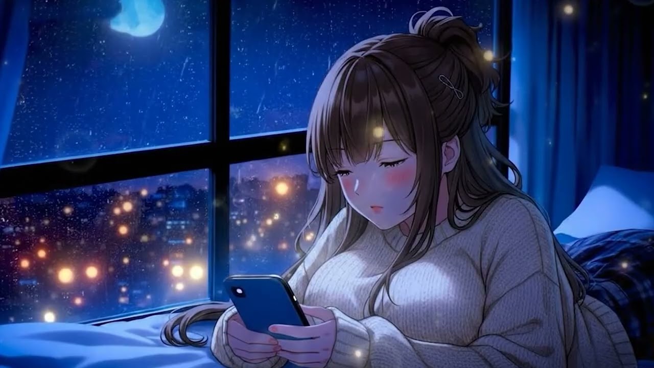 Insomnia Relief – Gentle Piano Lullaby with Soft Night Rain to Relax the Nervous System and Sleep