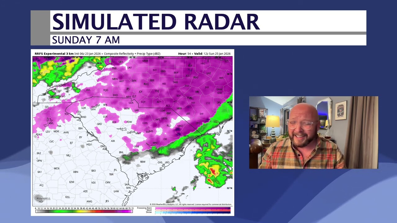 South Carolina Winter Storm Update 1.23.26