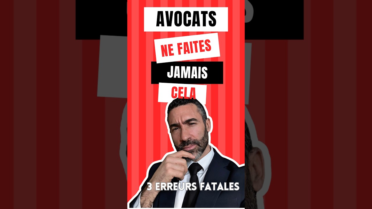 💥 Les 3 erreurs fatales des avocats face &agrave; l&rsquo;IA ⚖️