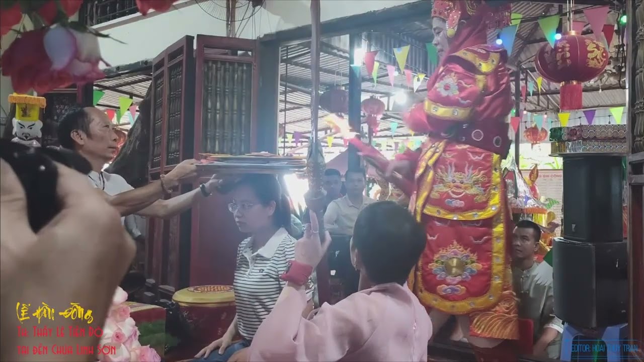 LỄ HẦU ĐỒNG, Thầy Lê Tiến Độ thực hành tại đền Chúa Ninh Sơn.
