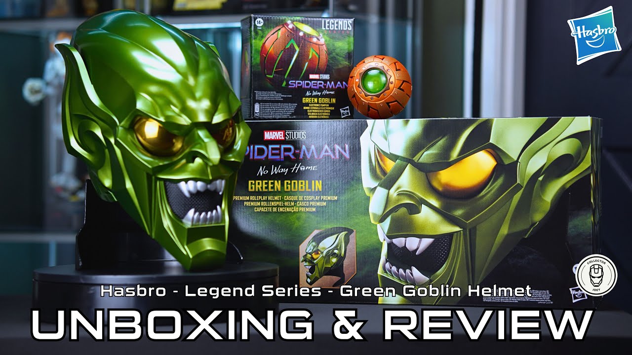 Hasbro Legend Series Green Goblin Helmet and Pumpkin Bomb Unboxing & Review