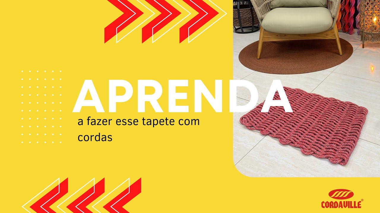 Como fazer um tapete utilizando cordas náuticas