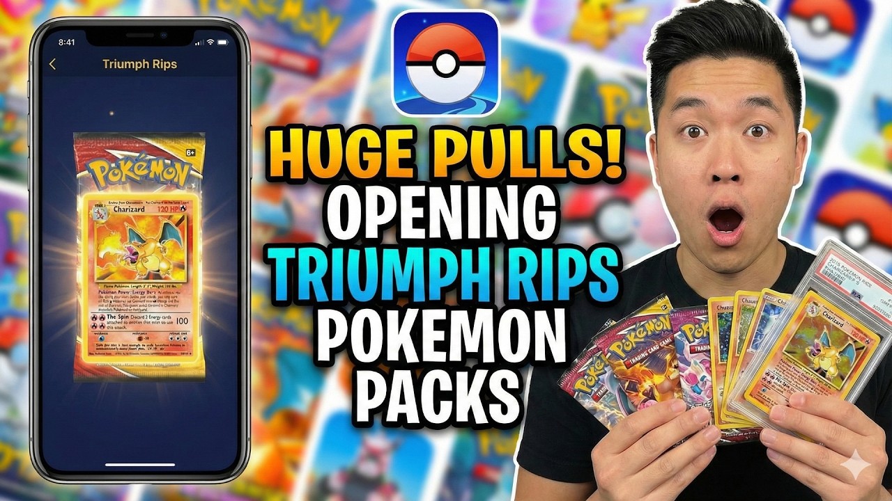 Opening $5 Pokemon Basic Packs on Triumph Rips