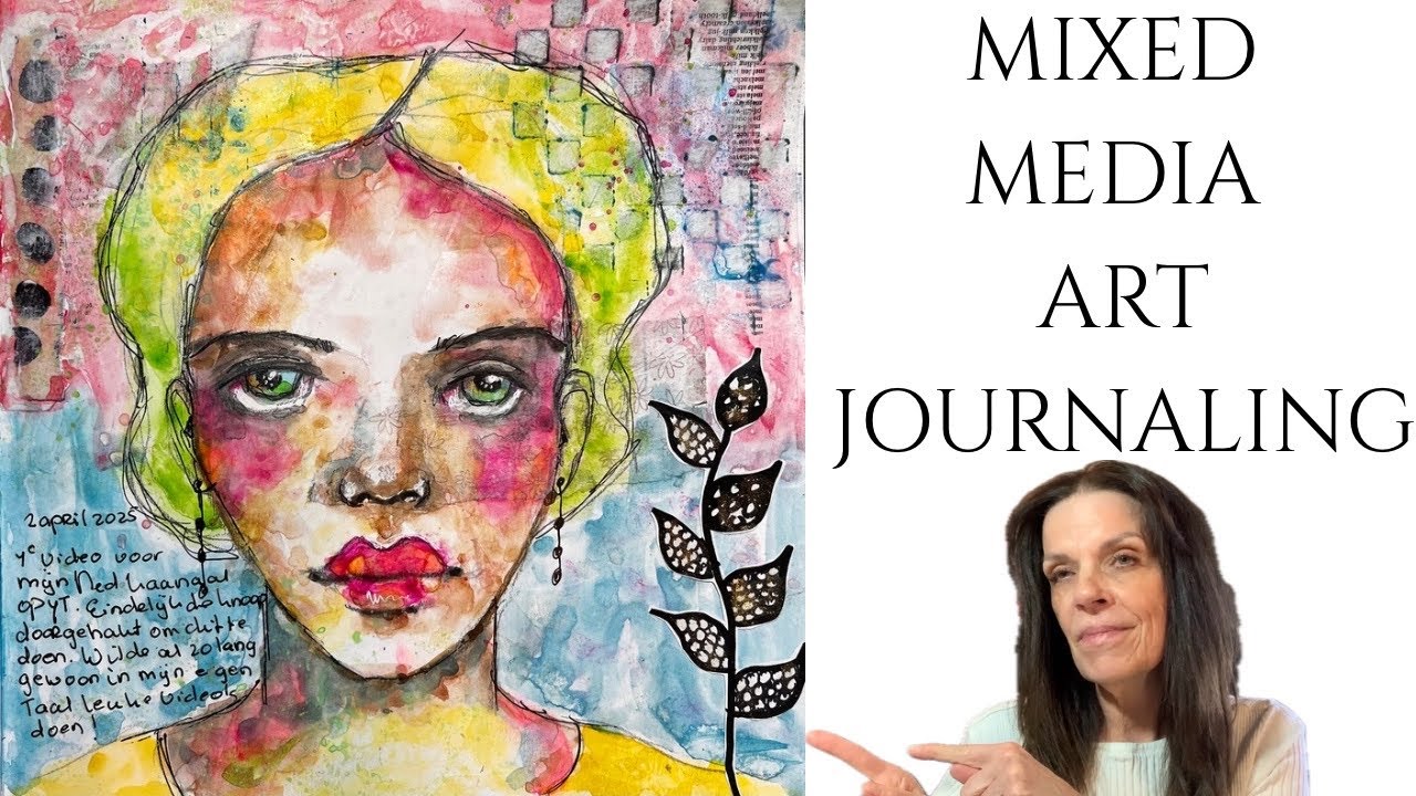 ART JOURNALING - MIXED MEDIA PORTRAIT - WITH PETRA STEIN