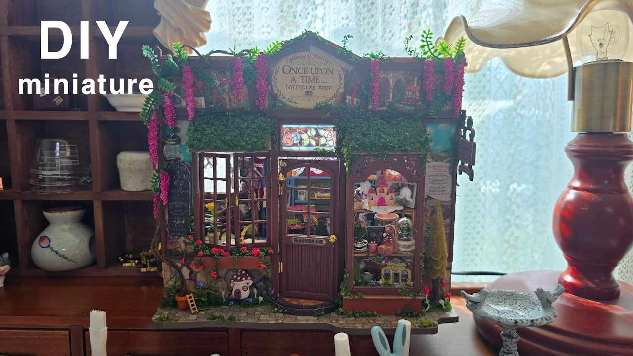 DIY Miniature Dollhouse Kit l Fairy-Tale Wonderhouse l 동화 속 원더하우스 Part 2 lTEMU 미니어처 miniature 쉽게 만들기