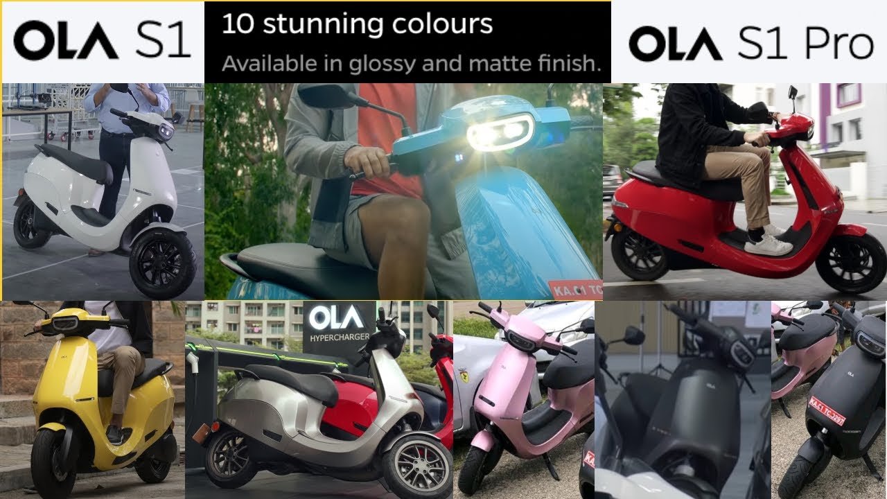 Ola S1 and S1 Pro 10 colors (with 5 exclusive Pro Colors)