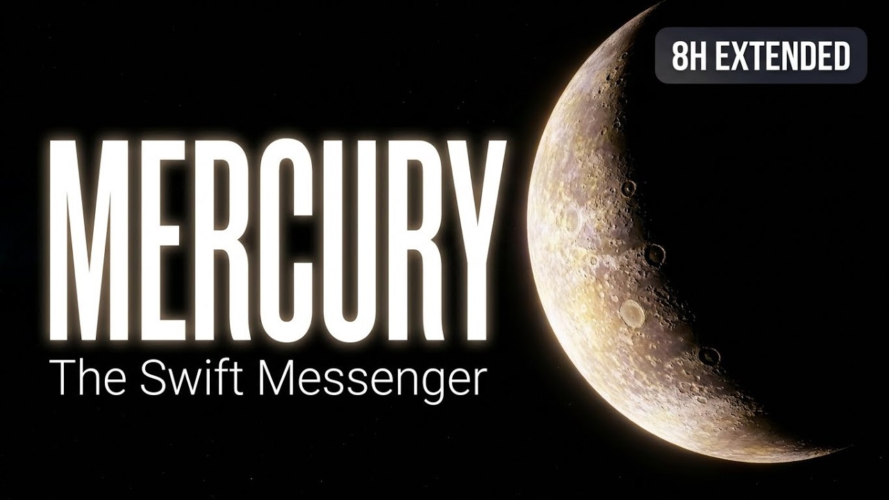 Mercury 1 Hour Narration + 8 Hours Deep Sleep Ambience - Cosmic Calm Deep Sleep All Night