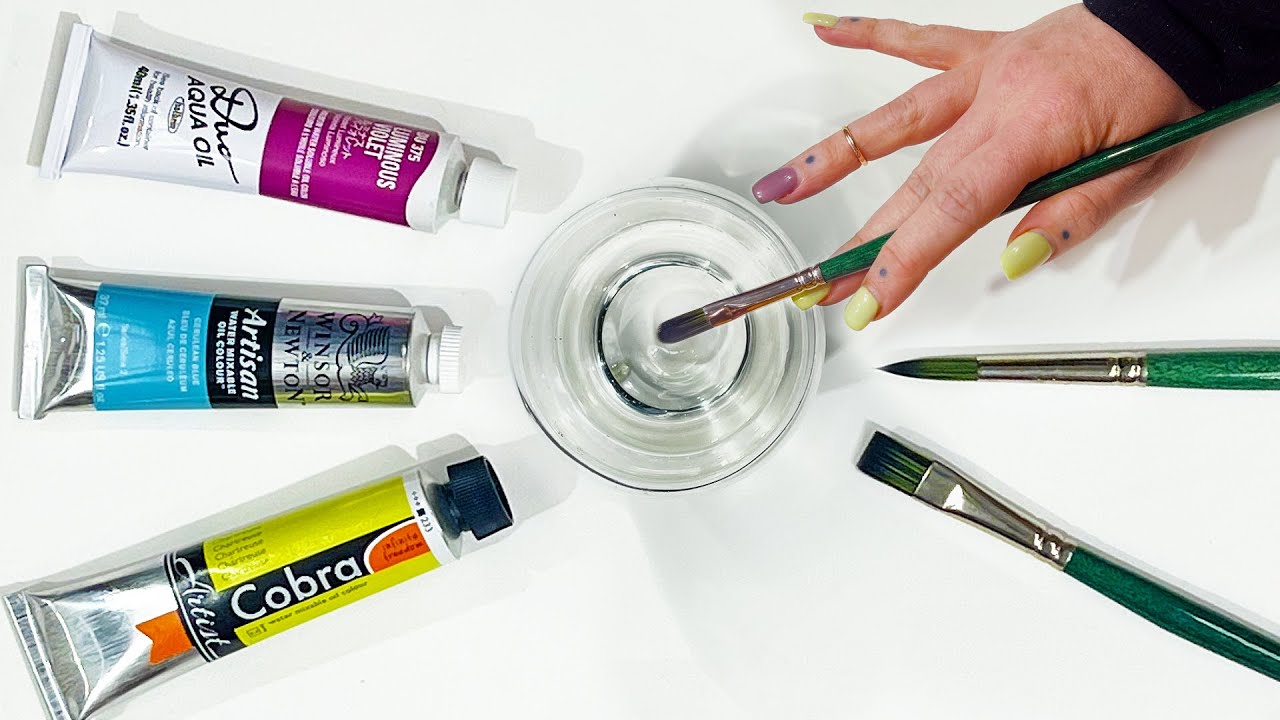 HOW do Water-Mixable Oils work? Is there WATER in the #PAINT? We answer your questions!