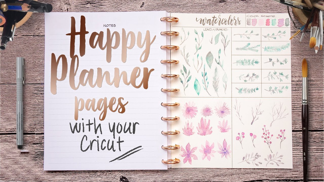 How to make Happy Planner pages with your Cricut