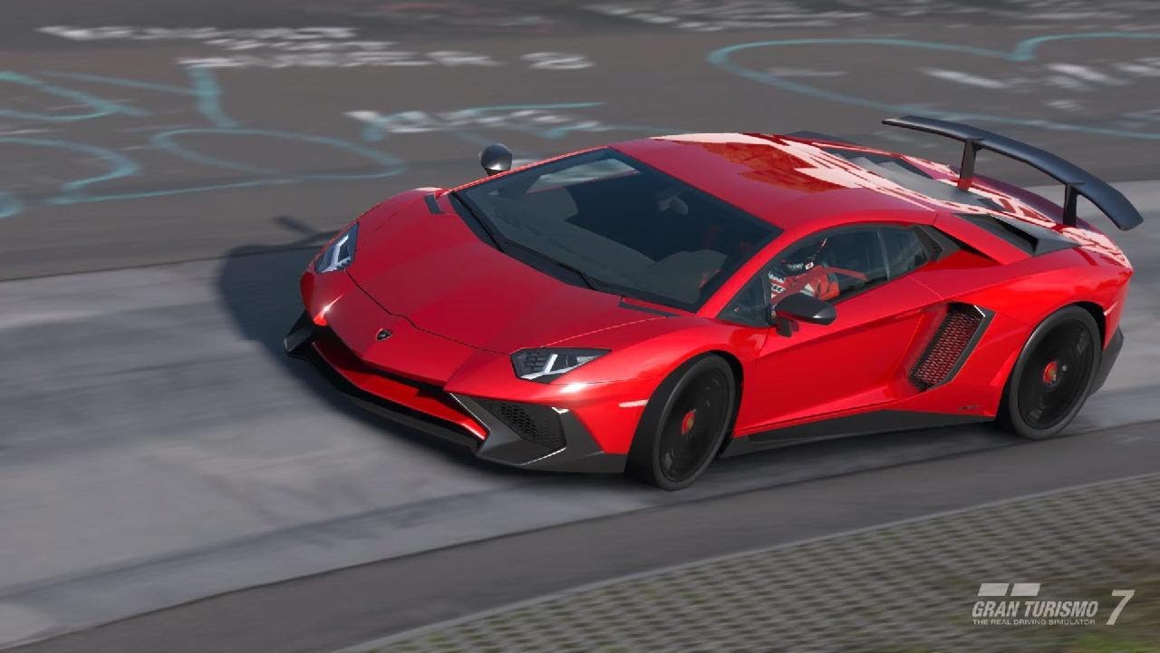 グランツーリスモ 7　ランボルギーニアヴェンタドールLP750-4スーパーヴェローチェでニュルブルクリンク北コースを流す(4K)