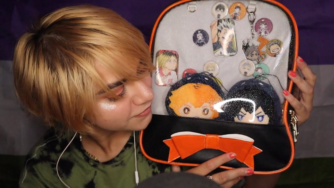 ASMR | Going Through My Huge Anime Pin Collection