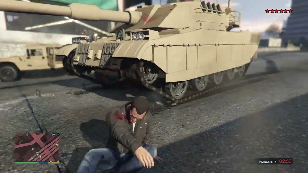 GTA V: Michael, Jimmy, Franklin & Lamar's 10-Star Del Perro Beach Cop Massacre!