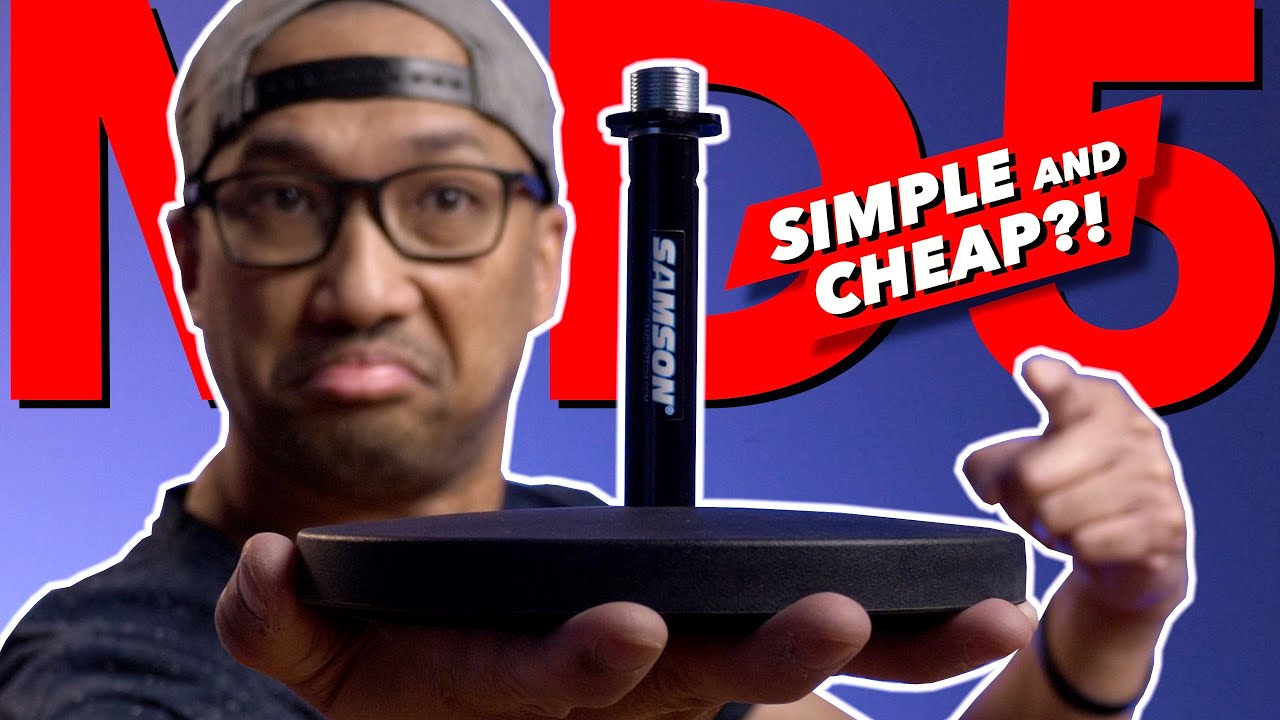 BEST BUDGET Microphone Desk Stand For YouTube?! | Samson MD5 REVIEW!